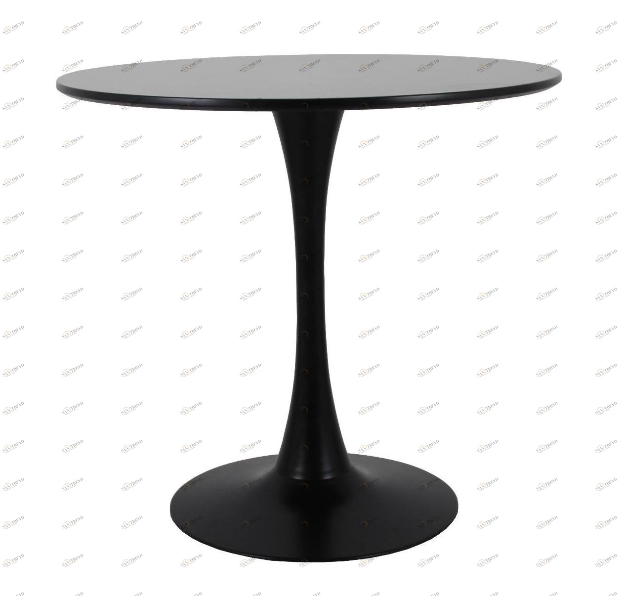 Обеденный стол круглый черный 90 см Tulip BRADEX HOME  00-3974014 Черный 