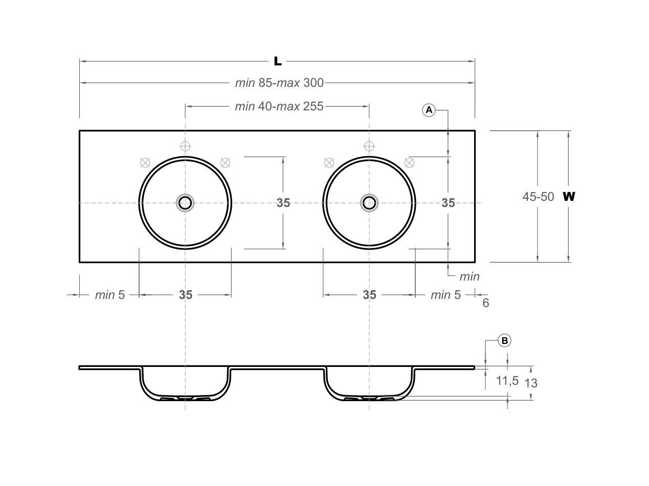 Столешница со встроенной раковиной Inbani Prime ARCH-00097340 - Вид №4
