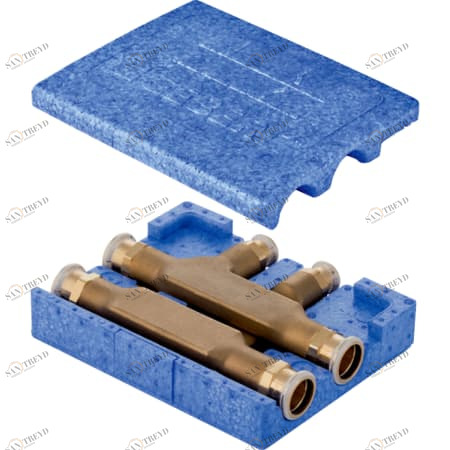 GEBERIT 63113 Крестовой тройник Geberit Mapress с изолирующим коробом 