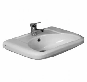 101611 Подвесная раковина настенная прямоугольная SANTEK  белая