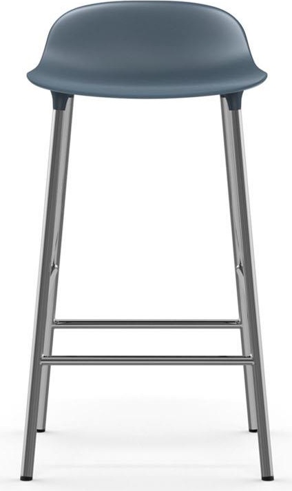 603159 Барный стул 65 см Chrome Blue Normann Copenhagen Form - Вид №1