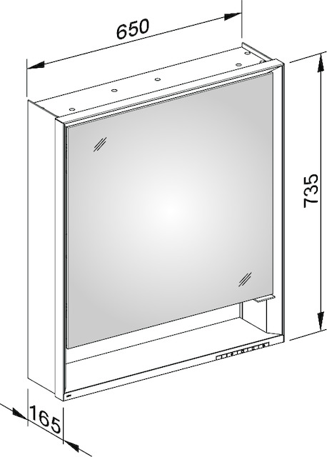 14301171101 Зеркальный шкаф KEUCO Royal Lumos - Вид №5
