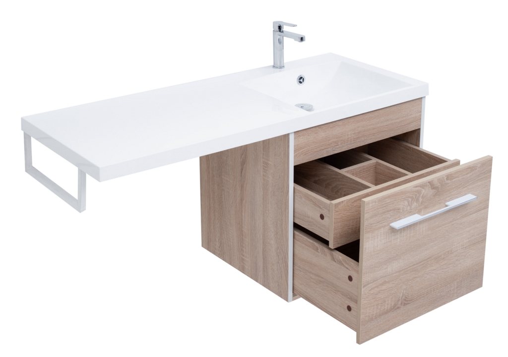 Тумба с раковиной Aquanet Августа 120 R дуб сонома 0021002700239568 - Вид №9
