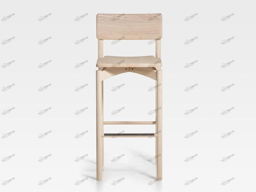 SIPA Барный стул из дерева с подставкой для ног Spam sun-id-1496461