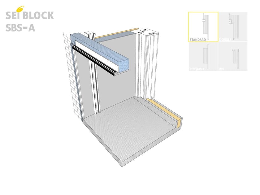 Теплоизоляционное плечо для оконного отсека Sei System SEI BLOCK STANDARD A ARCH-00000945