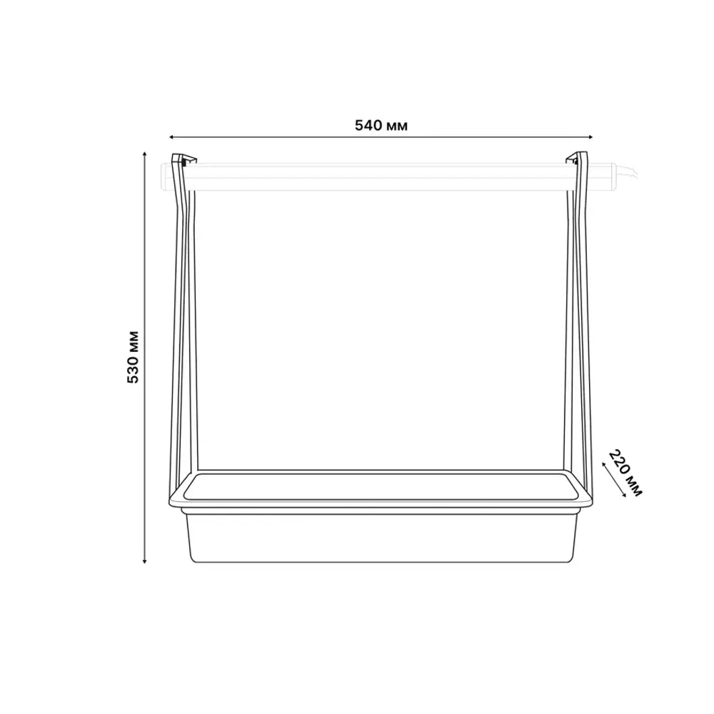 Фитосветильник Minigarden Фито Лето ULT-P44N-10W/SPLE 540 мм 10 Вт розовый свет Santreyd STLM-2092161 - Вид №24