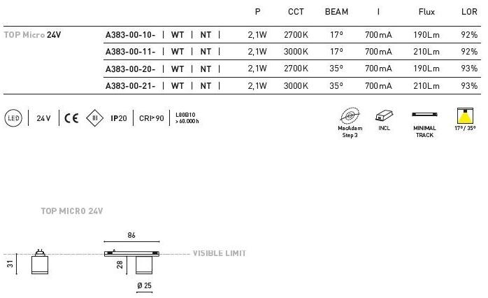 Arkoslight Светодиодный прожектор для путевой системы Top sun-id-1349898 - Вид №5