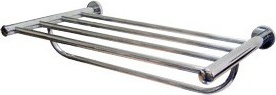 AC0959C Полка для полотенец из хромированной латуни с перекладиной mediclinics 