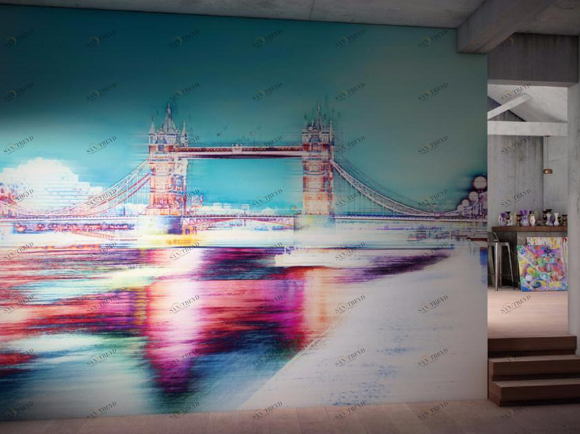 GLAMORA Моющиеся виниловые обои с пейзажами Analog sun-id-1380141