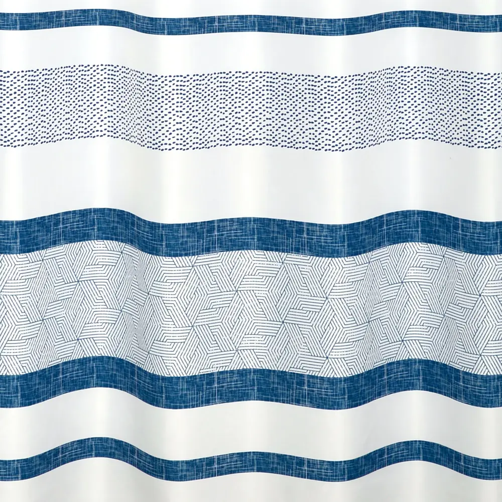 Штора для ванной Sensea Tipee 180x200 см полиэстер цвет мультиколор Blue Tipee STLM-2118356 - Вид №3