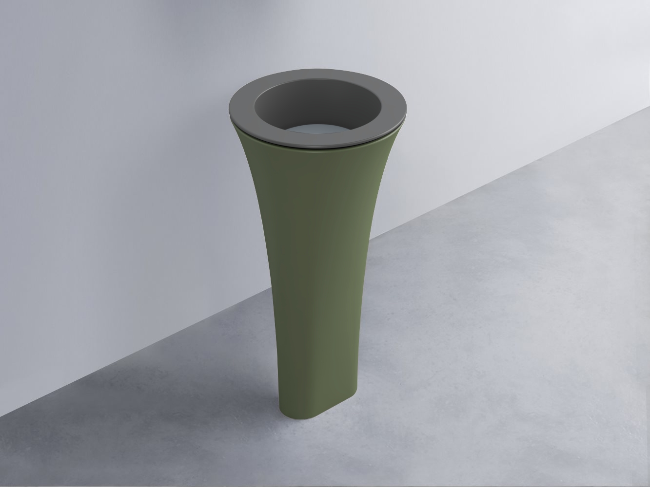 AMLA45-CM+AMPILT-BR+AMCOLT-AG Раковина Amedeo Tondo отдельностоящая cielo Enjoy + Amedeo Ceramica Cielo