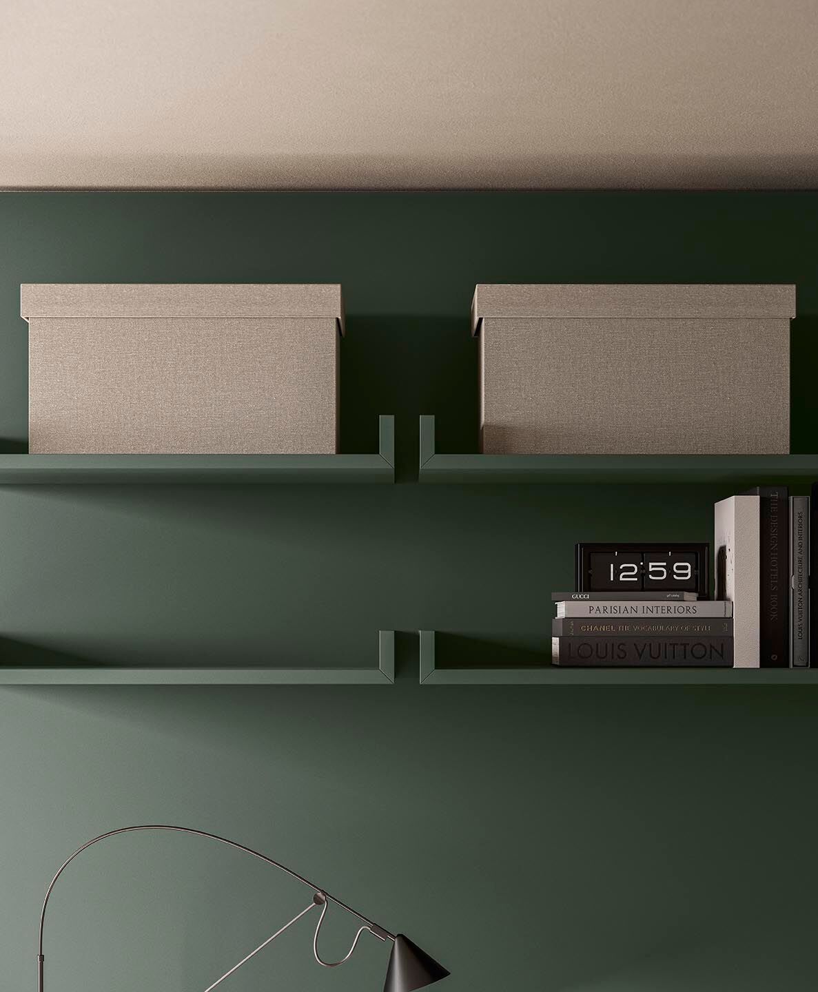 Оборудованная стена с письменным столом Alf DaFrè покер ARCH-00045397 - Вид №1