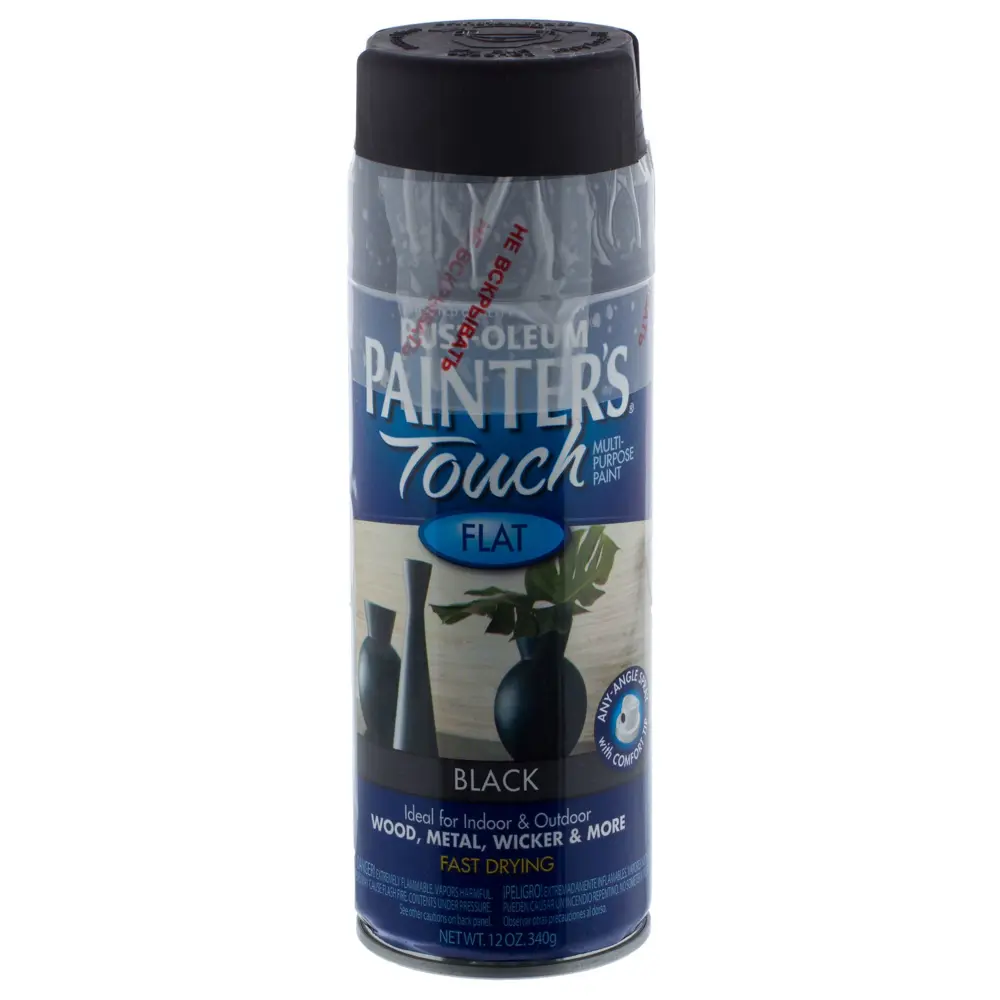 Краска аэрозольная Paint Touch матовая цвет чёрный 340 г 13366474 STLM-2126515 RUST-OLEUM  - Вид №1