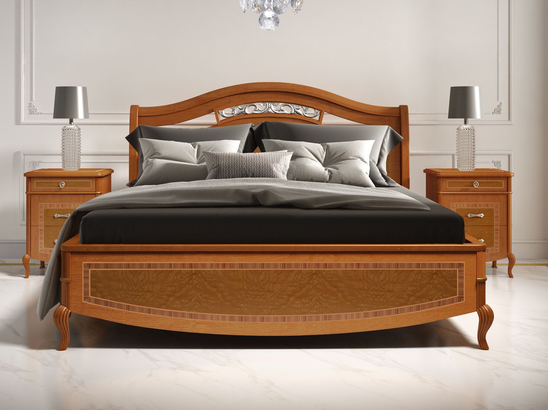 Деревянная двуспальная кровать CASA +39 Prestige 2 ARCH-00003869