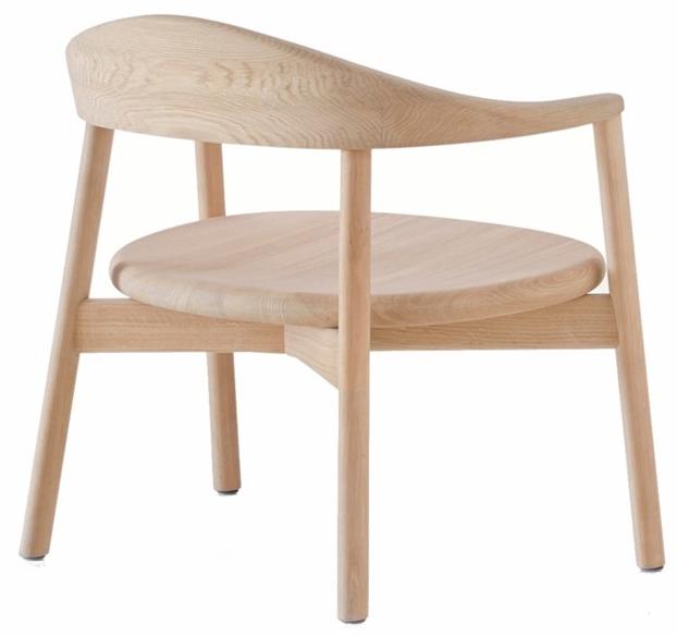 BassamFellows Кресло из массива дерева с подлокотниками Pebble Cb-630 - Вид №3