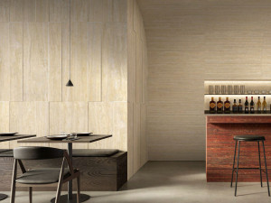 Трехмерное покрытие из керамогранита с эффектом травертина