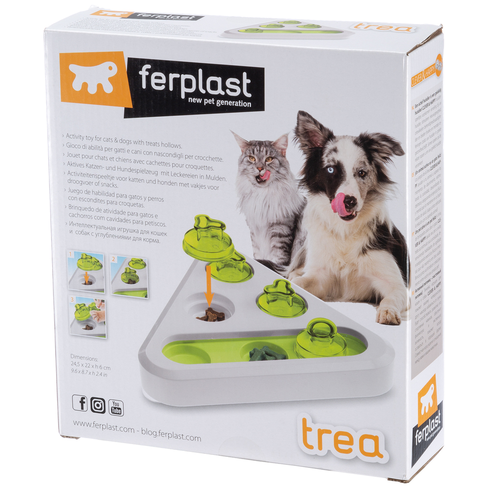 ПР0057063 Игрушка-кормушка для собак и кошек TREA интерактивная FERPLAST  - Вид №1