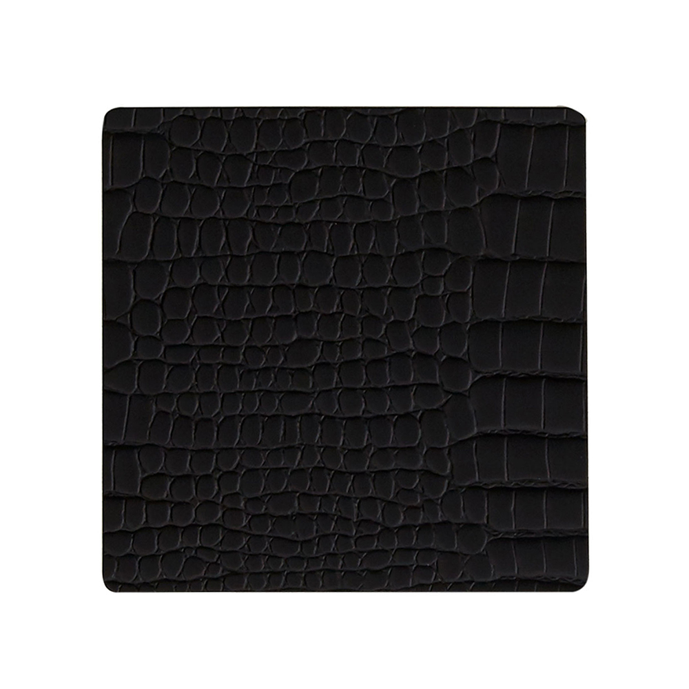 5711590950754 black подстаканник квадратный 10x10 см LINDDNA CROCO Santreyd