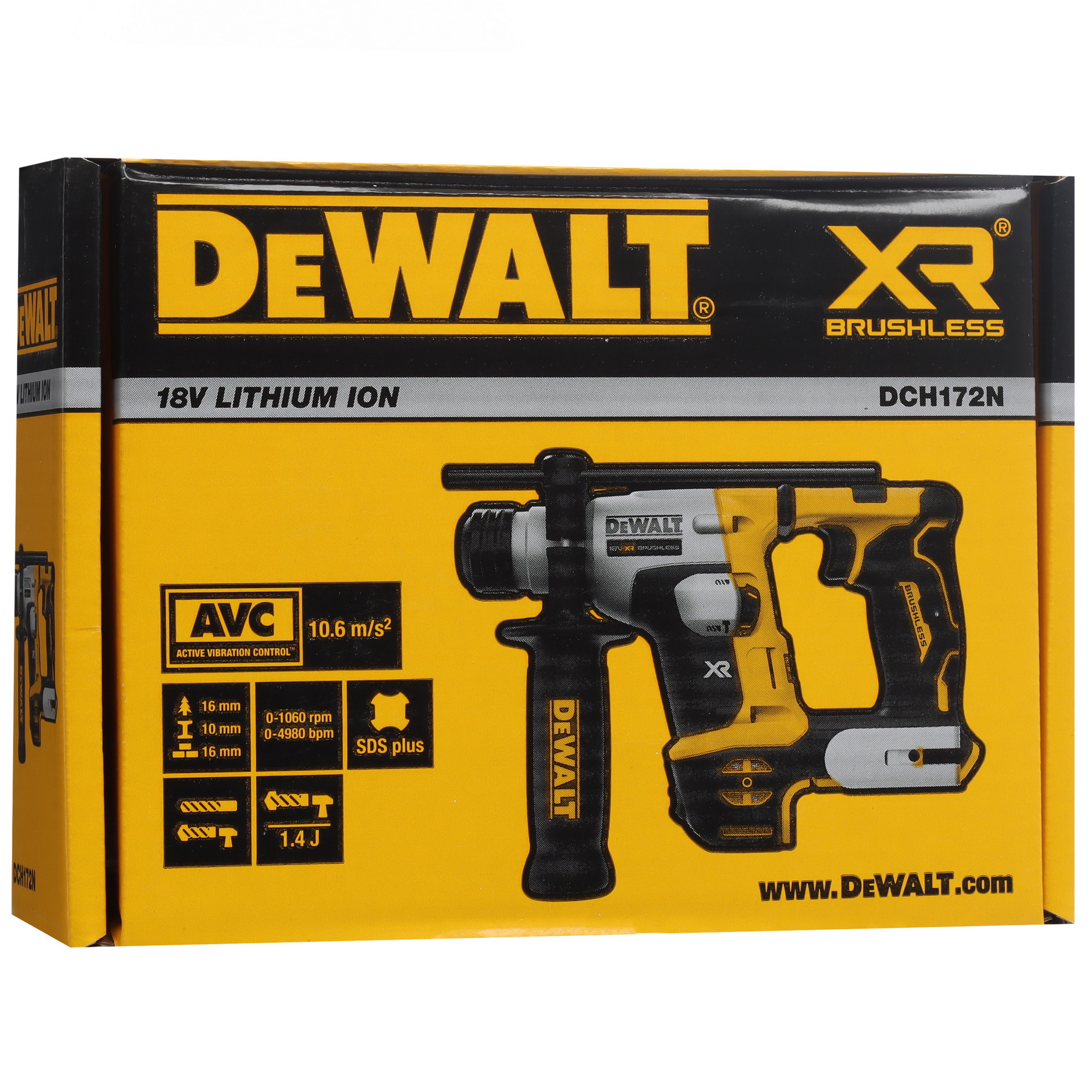 Перфоратор DeWalt DCH172N XR FLEXVOLТ 18/54V , Без ЗУ, Без АКБ 9014014 STDN-0114983 - Вид №5