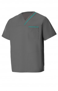 5040195 Куртка ОРИОН мужская серая морская волна  Медицинская одежда  размер 48-50/182-188