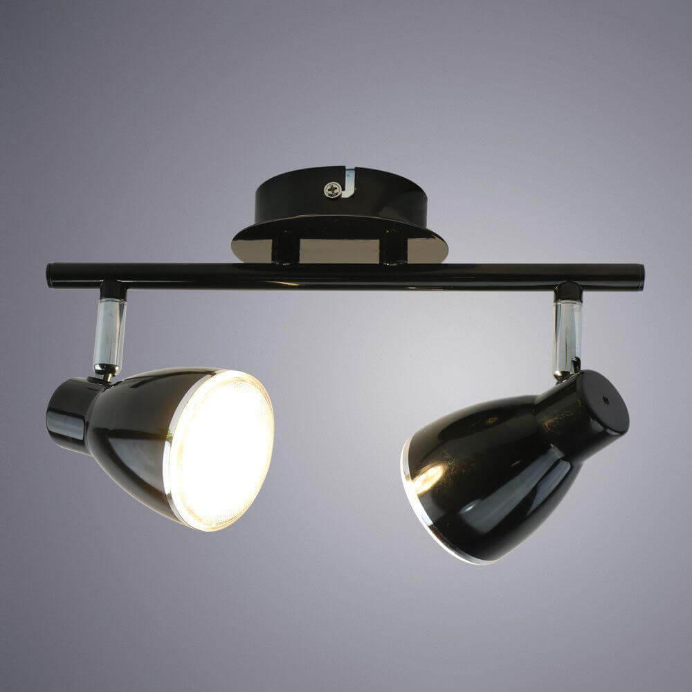 Спот потолочный светодиодный черный Gioved A6008PL-2BK ARTE LAMP GIOVED BLACK 00-3927114 Черный  - Вид №1