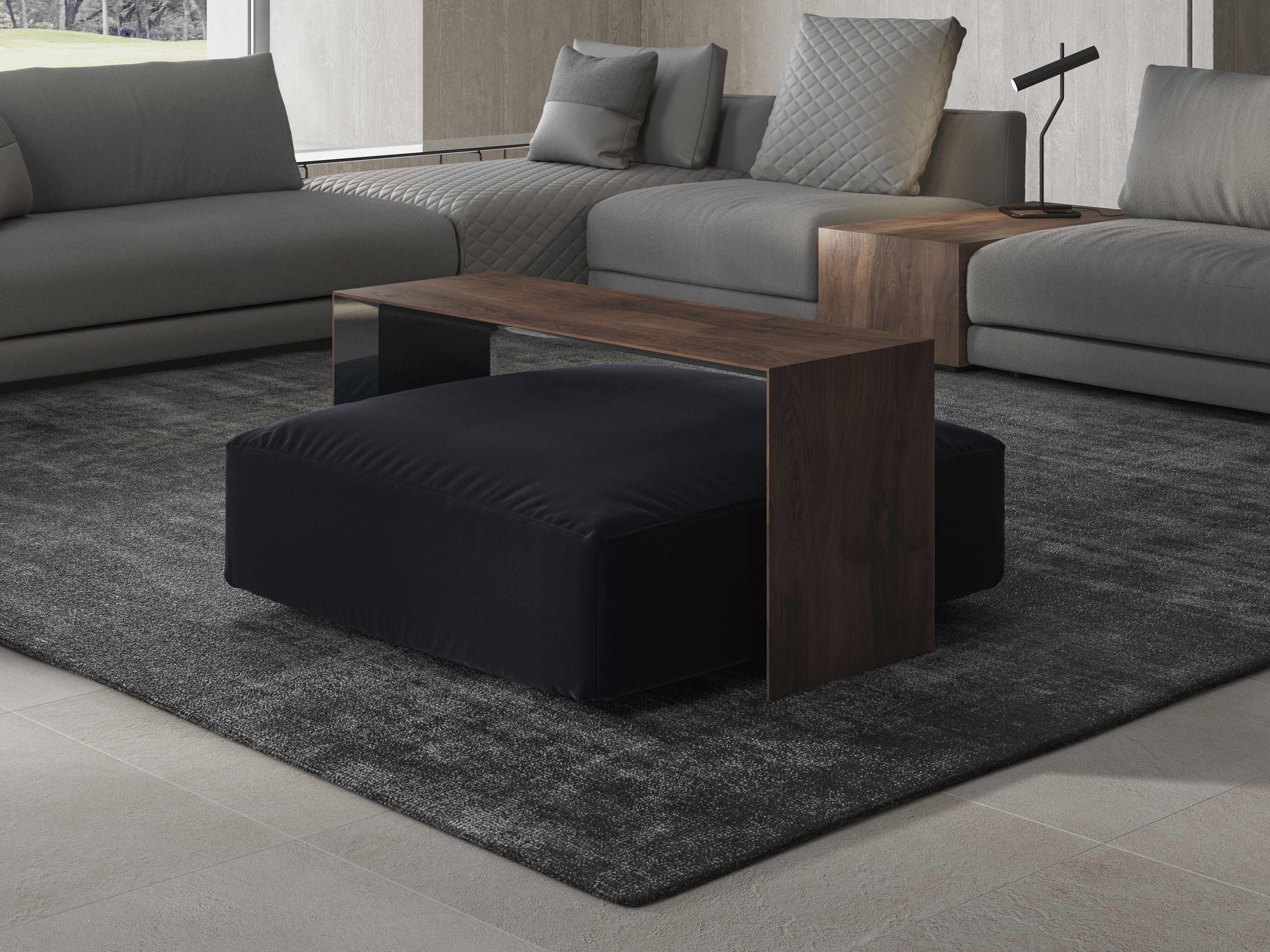 Квадратный пуф Natuzzi Italia Melpot ARCH-00101435 - Вид №2