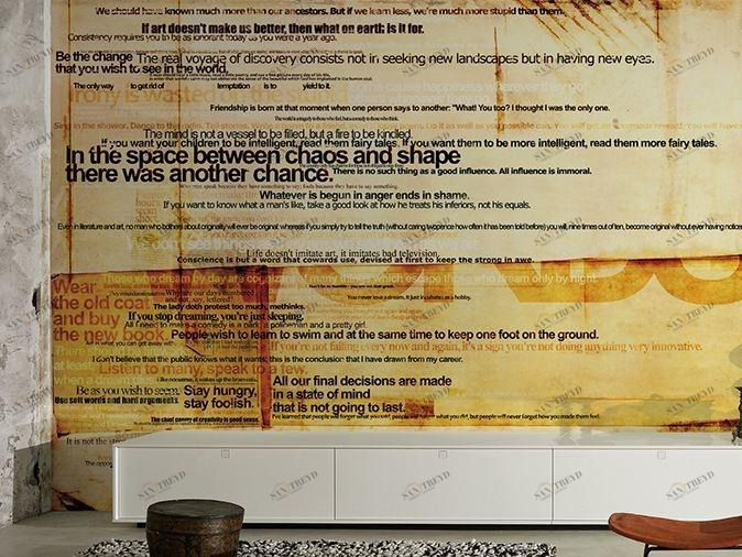 GLAMORA Виниловые обои с тиснением Wall script sun-id-1468388