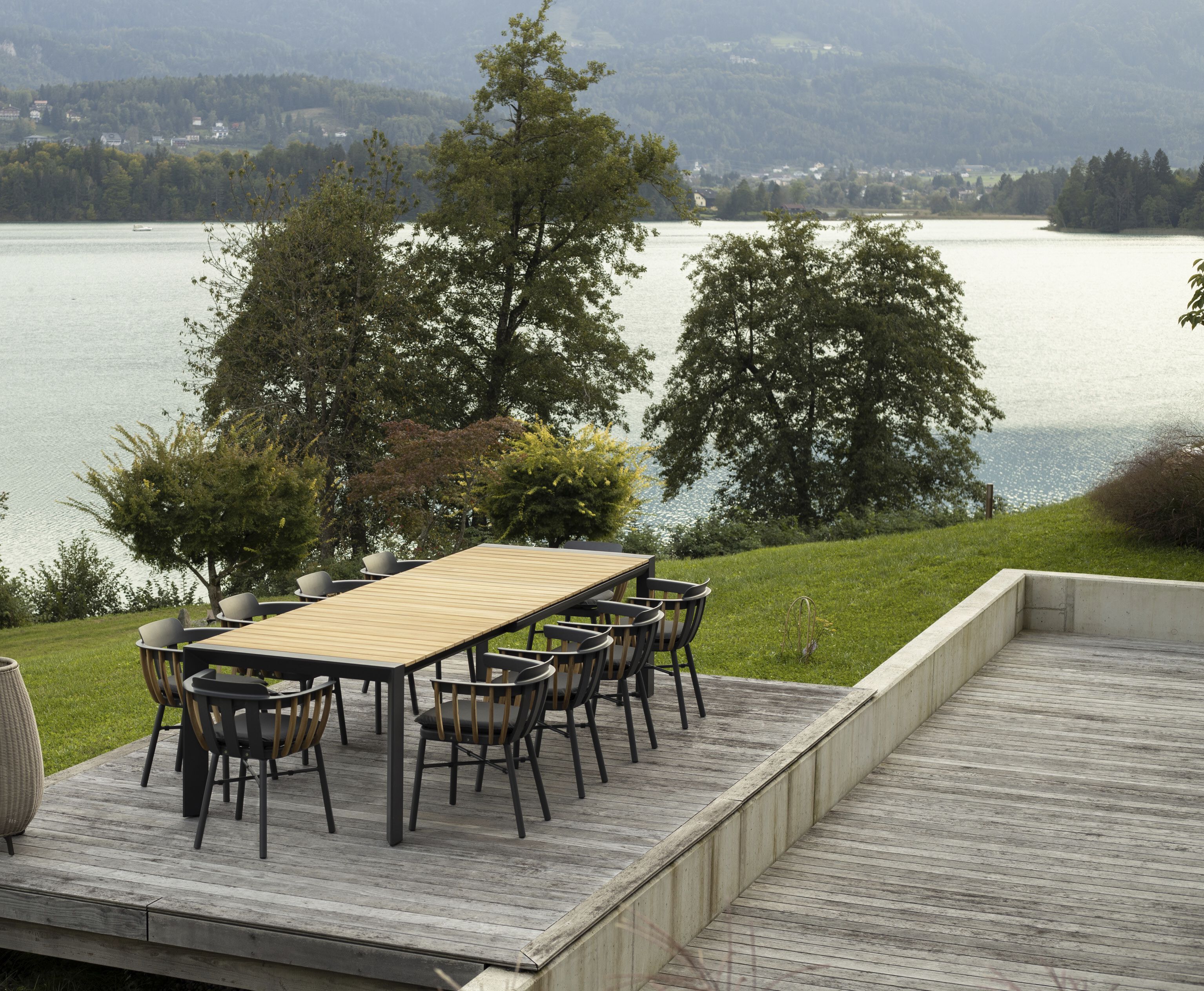 Стул для сада с подлокотниками из алюминия и тика DRIGANI Dream ARCH-00108367 - Вид №2