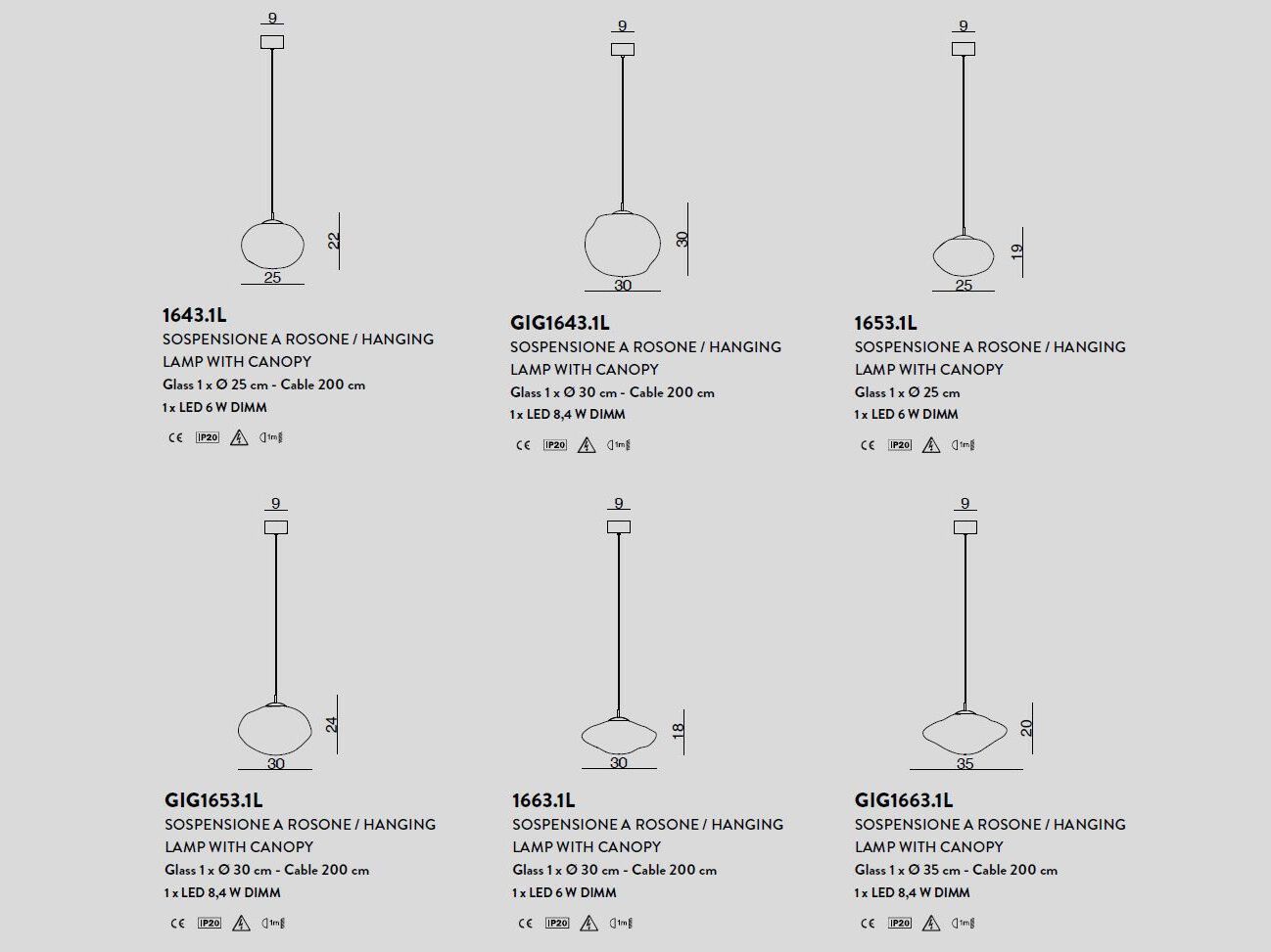 Подвесной светильник из дутого стекла Cangini & Tucci Mark ARCH-00093794 - Вид №7