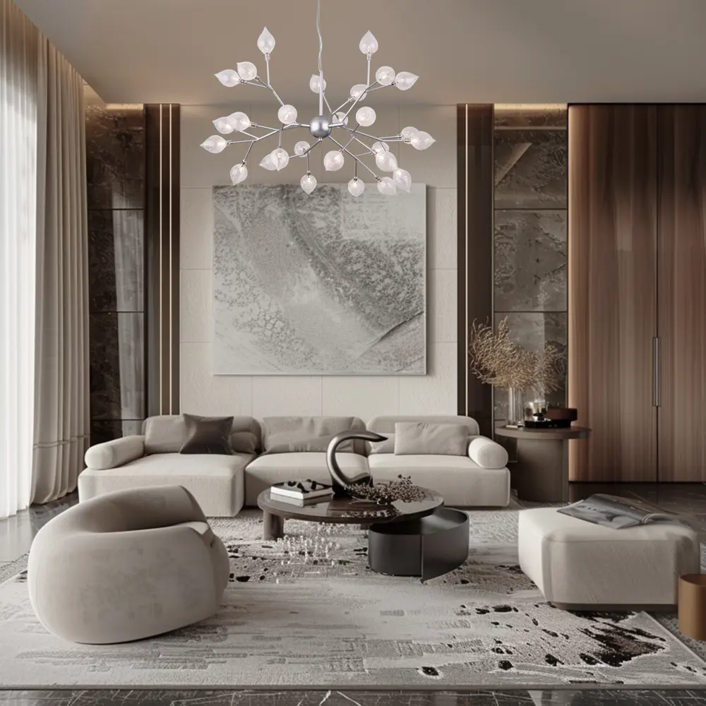 Люстра подвесная Boccio Smart 546 27 ламп 20 м² цвет хром 89440734 STLM-2162825 Eurosvet  - Вид №5