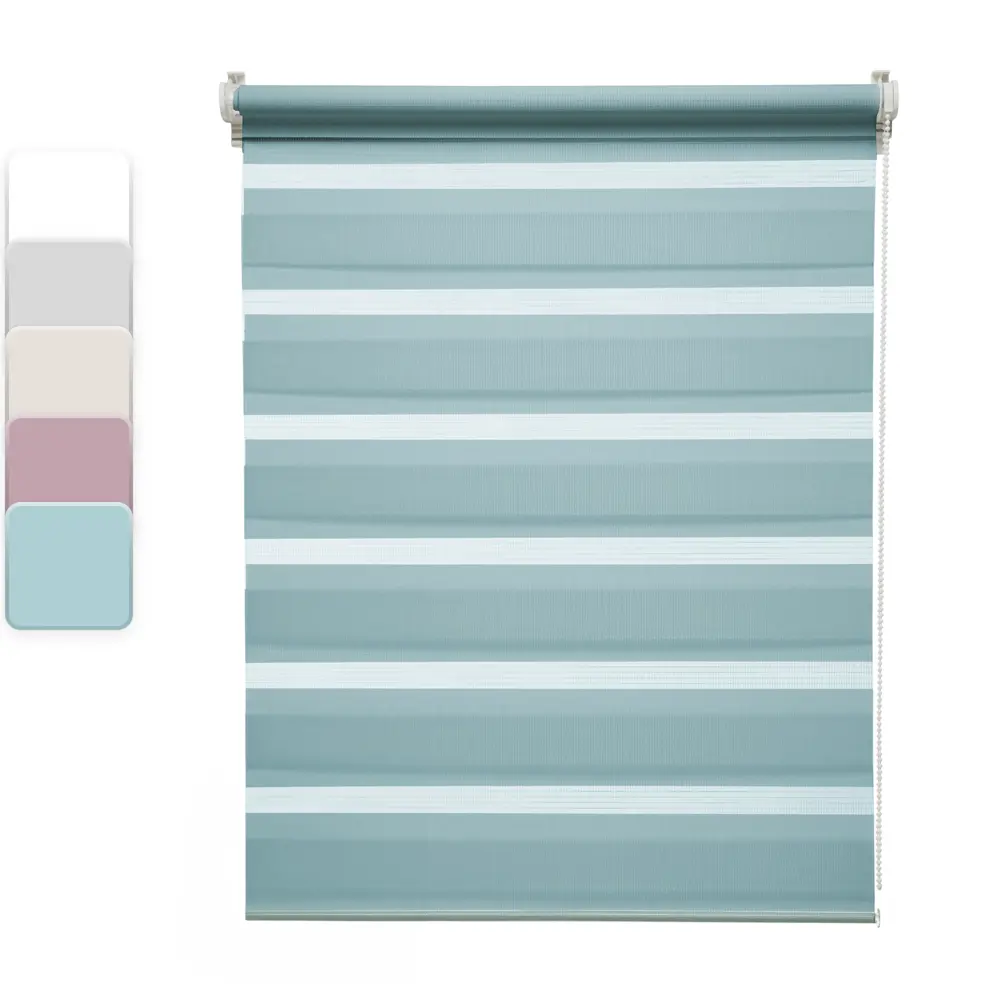 INSPIRE Peter - Рулонная штора день-ночь бирюза 80×160 см 85225664 STLM-0060098