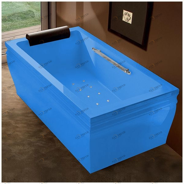 Ванна с аэроомассажем голубая Gruppo Treesse Blanque 1810 V161C-SX-G STAV161CSXG