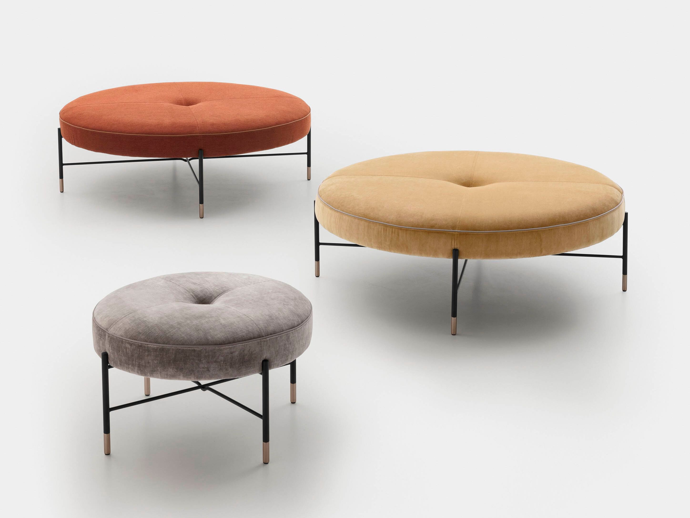 Круглый пуф из ткани Pianca ARCH-00082759