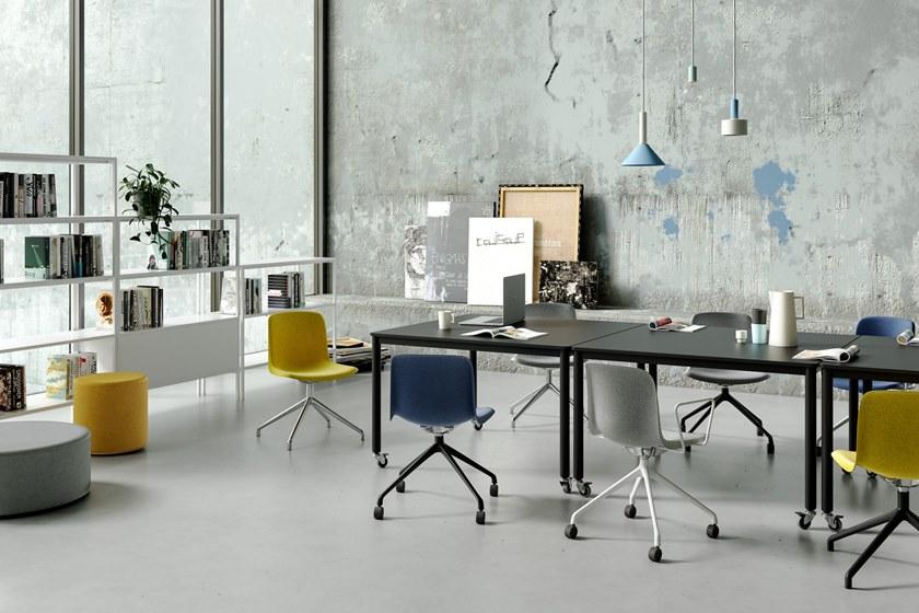 Grado Design Офисный стул из ткани с подлокотниками на козелке Every W540 d515 h792 - Вид №1