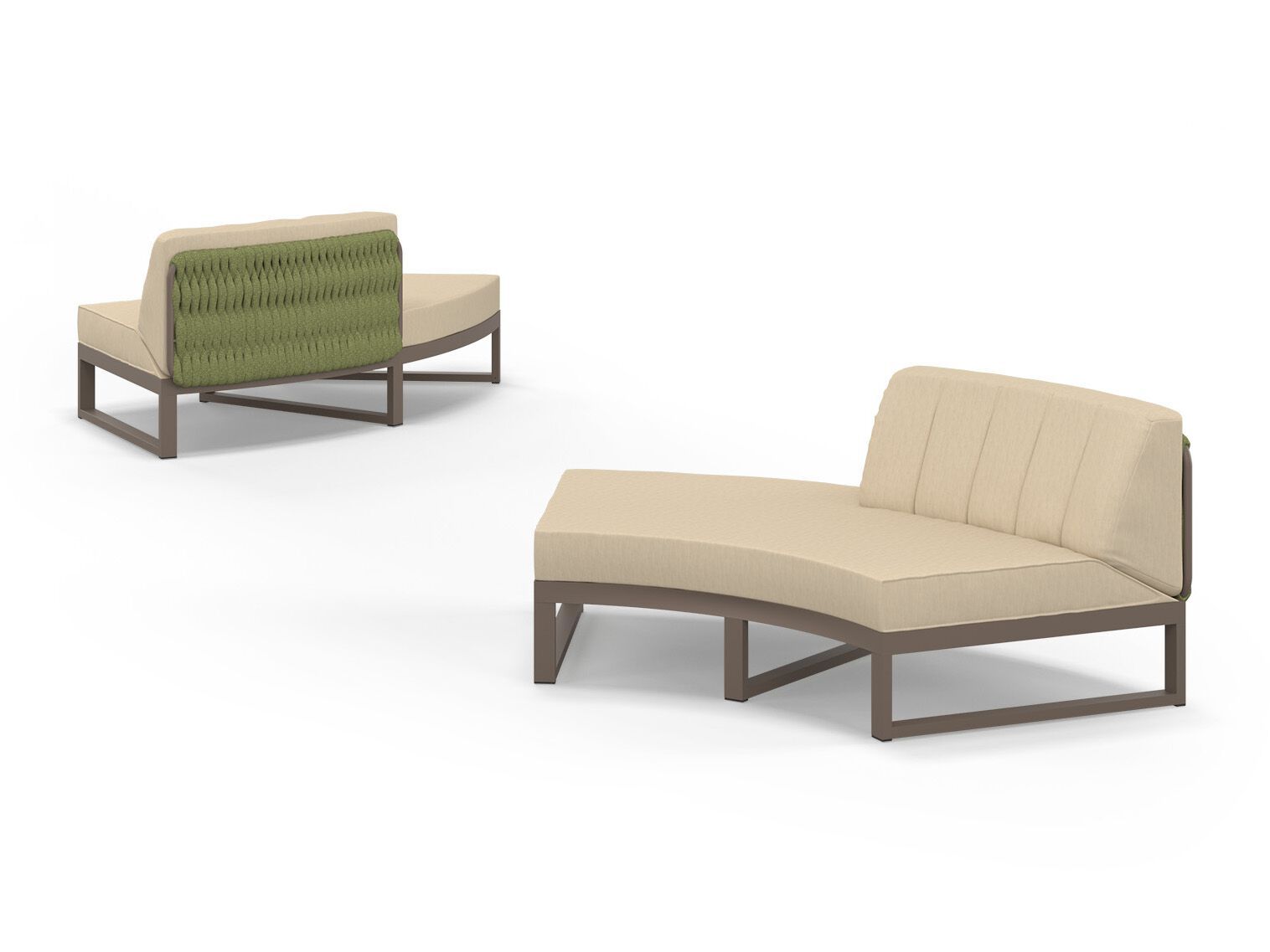 Модульный изогнутый садовый диван из ткани MAMAGREEN Munia ARCH-00120603 - Вид №7