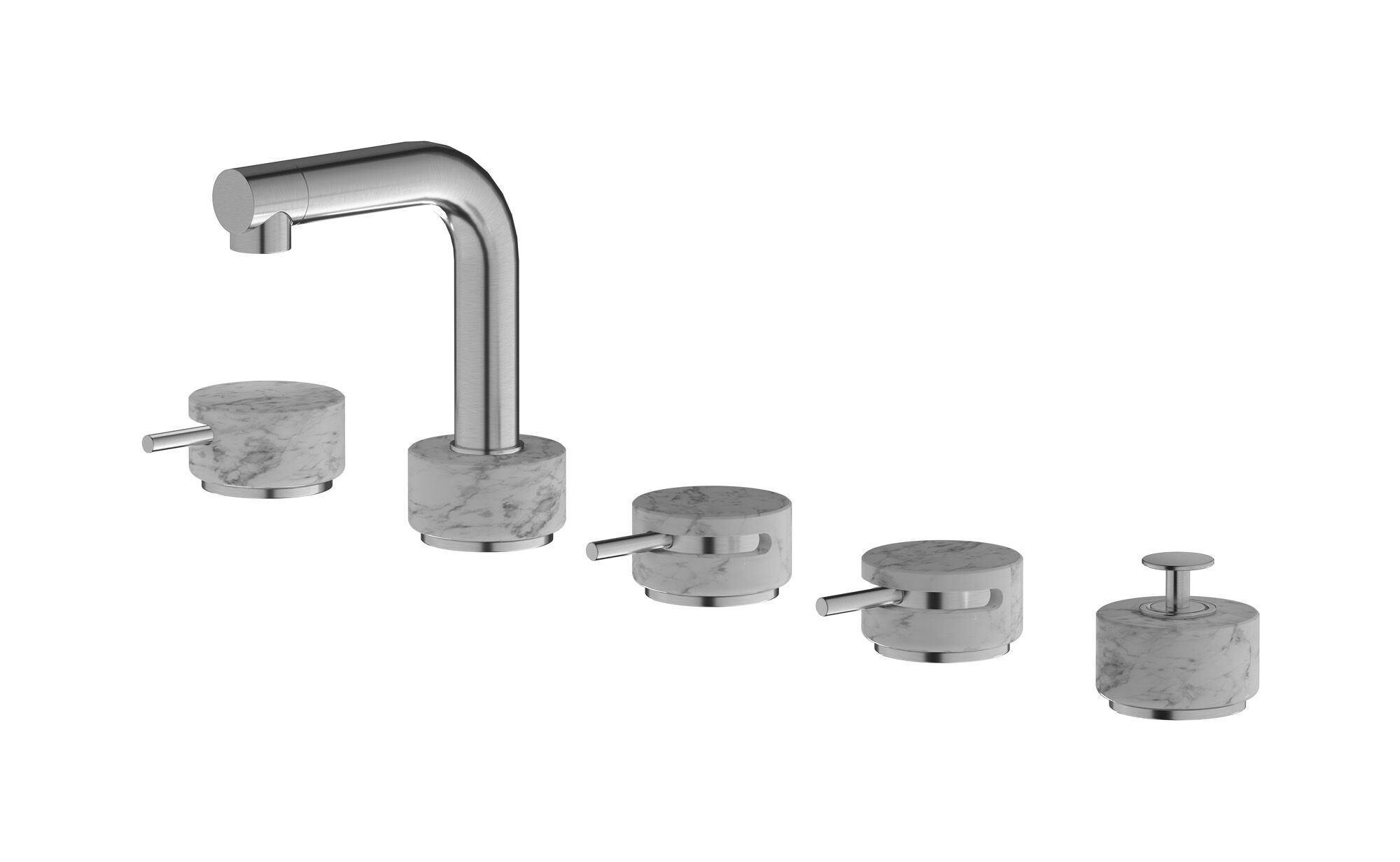 Смеситель для ванны с 5 отверстиями IB мрамор + мрамор Elle ARCH-00085878 - Вид №15