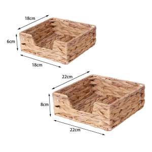 Корзина Konsensa 22x8x22 см водяной гиацинт цвет бежевый 89439479 STLM-2138123