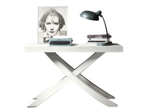 Выдвижная консоль из стали и дерева