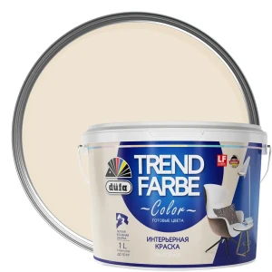 Краска для стен и потолков Trend Farbe цвет Сливочный мусс 1 л
