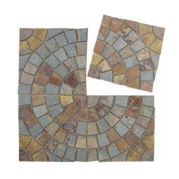 Мозаика из натурального камня, сланца и гранита PAV-104 SN-Mosaic Paving 