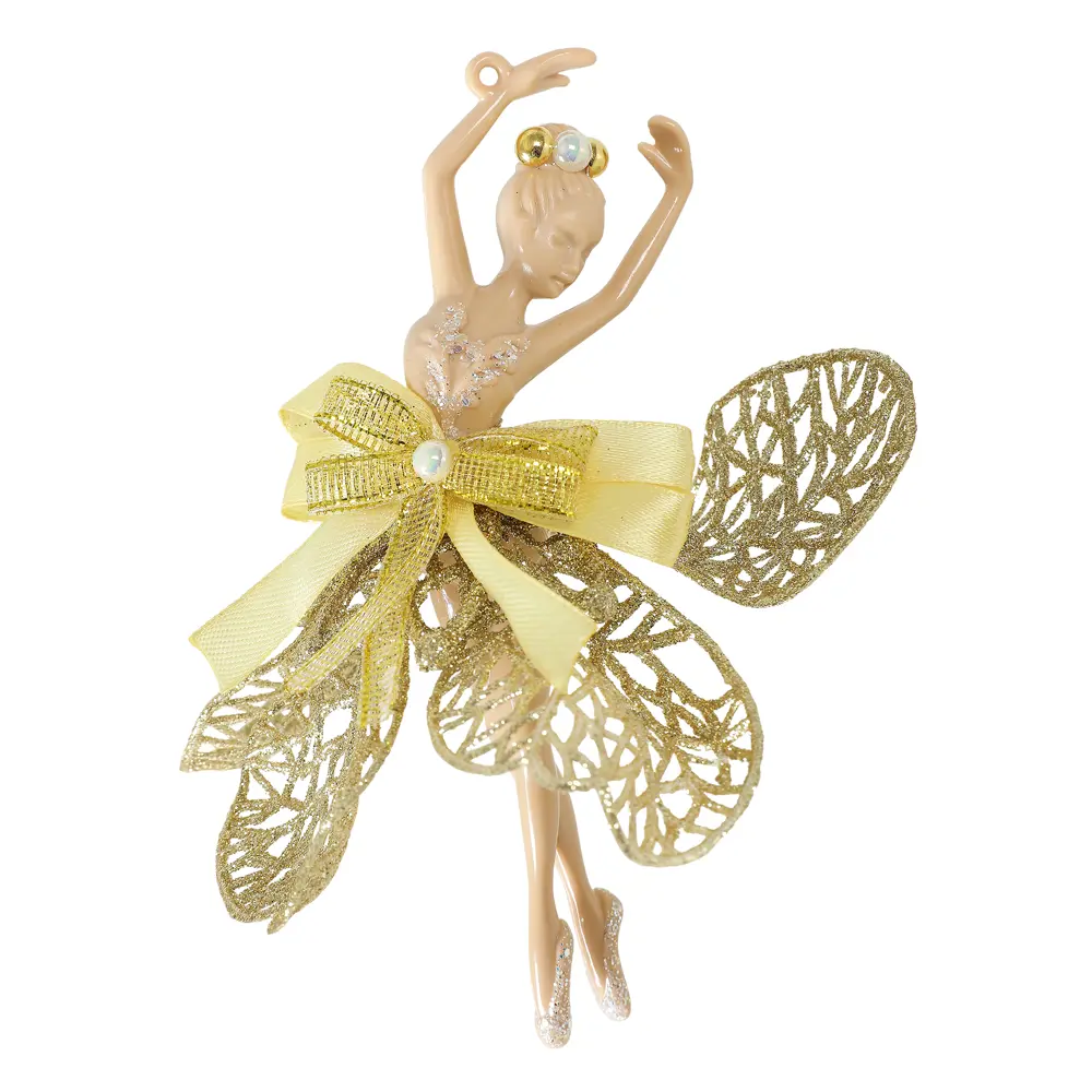 88458709 Новогоднее украшение Балерина 15x13 см цвет золото STLM-0953891 Santreyd  - Вид №1