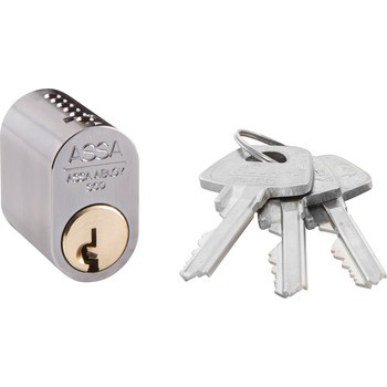 Овальный цилиндр ASSA 1301 ANT с тремя ключами ASSA ABLOY LK01-520 - Вид №3
