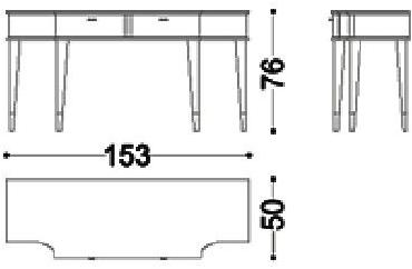 OPERA CONTEMPORARY Туалетный столик из дерева Desiré Desire sun-id-1378151 - Вид №2