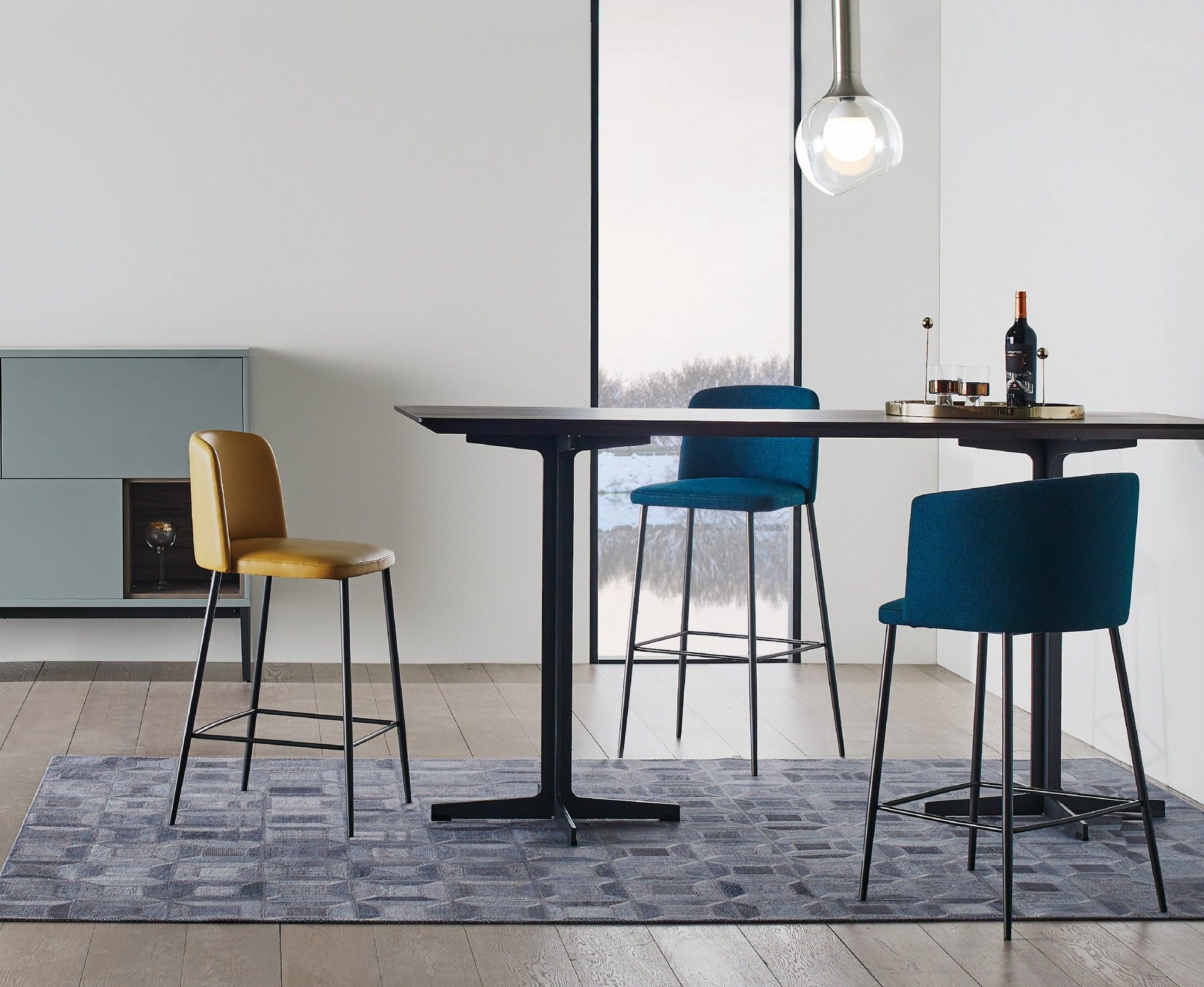 Высокий стул с тканевой подкладкой CAMERICH BALLET ARCH-00108886 - Вид №2