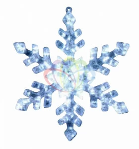 Светодиодная фигура "Снежинка большая" 63см SUPERNW СВЕТОВЫЕ ФИГУРЫ 217520 Белый