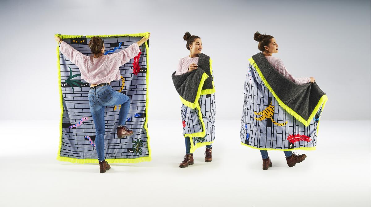 072135 Плед TÁPAME MUCHO Urban Jungle 180*140 SANCAL Tapame Mucho  - Вид №2