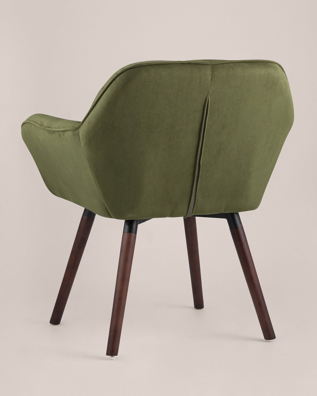 Кресло с мягкими подлокотниками зеленое обивка из замши "Брайан" STOOL GROUP ДИЗАЙНЕРСКИЕ 00-3946312 Зеленый  - Вид №3