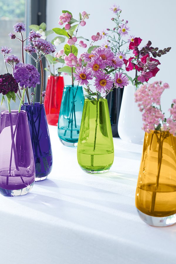 Ваза в форме бутона flower colour 14 см лиловый LSA INTERNATIONAL - 253387 Фиолетовый  - Вид №4