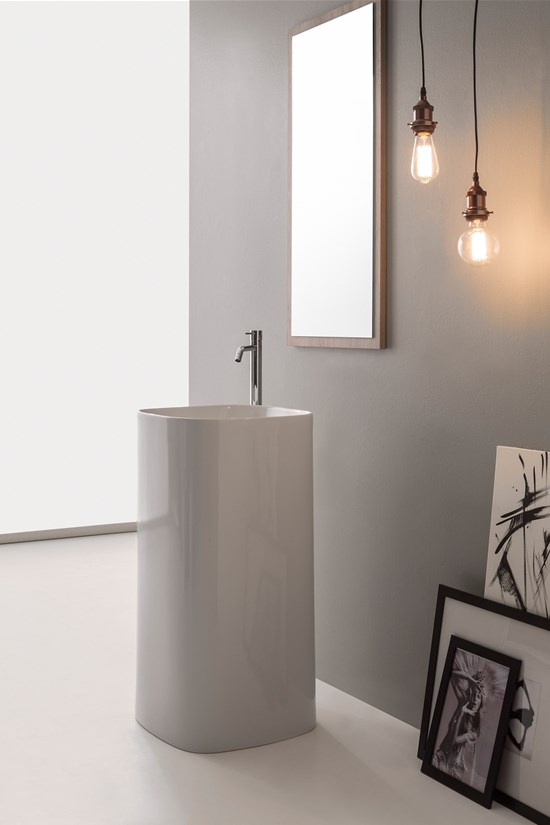 5510 Scarabeoceramica Умывальник 42x42x85 Moon Santreyd - Вид №1