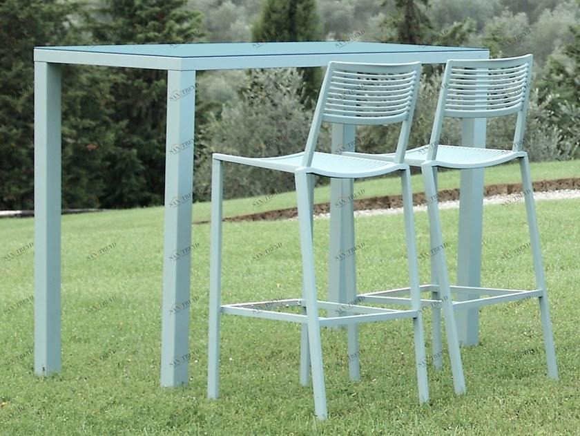 FAST Прямоугольный алюминиевый высокий стол Omnia selection sun-id-1483506